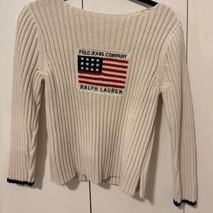 Vintage original Ralph Lauren sweater American flag
